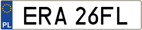 Trailer License Plate